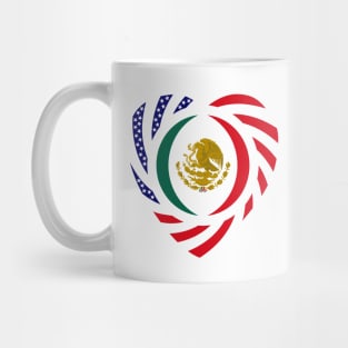 Mexican American Multinational Patriot Flag (Heart) Mug